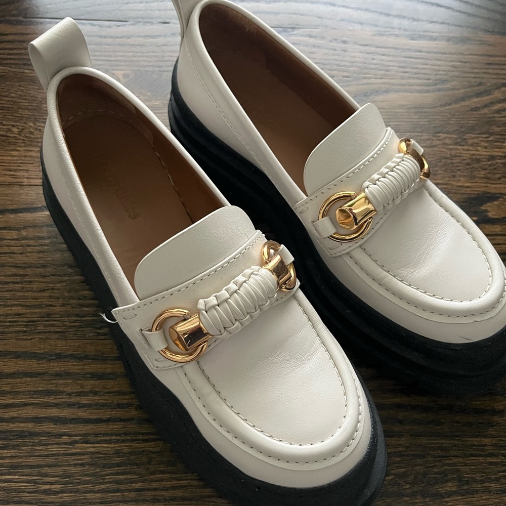 See by Chloe Loafers with Gold Accents